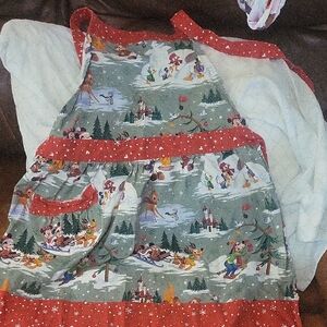Festive Cartoon Print Apron
